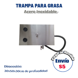 Trampa de grasa 50x30x30 cm