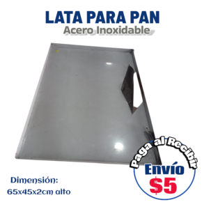 Lata de pan 65x45x2 cm