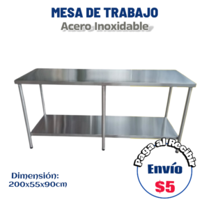Mesa doble grande 200x55x90 cm