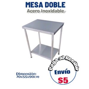 Mesa doble pequeña 70x55x90 cm
