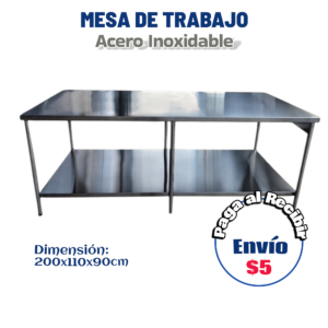 Mesa doble extragrande 200x110x90 cm